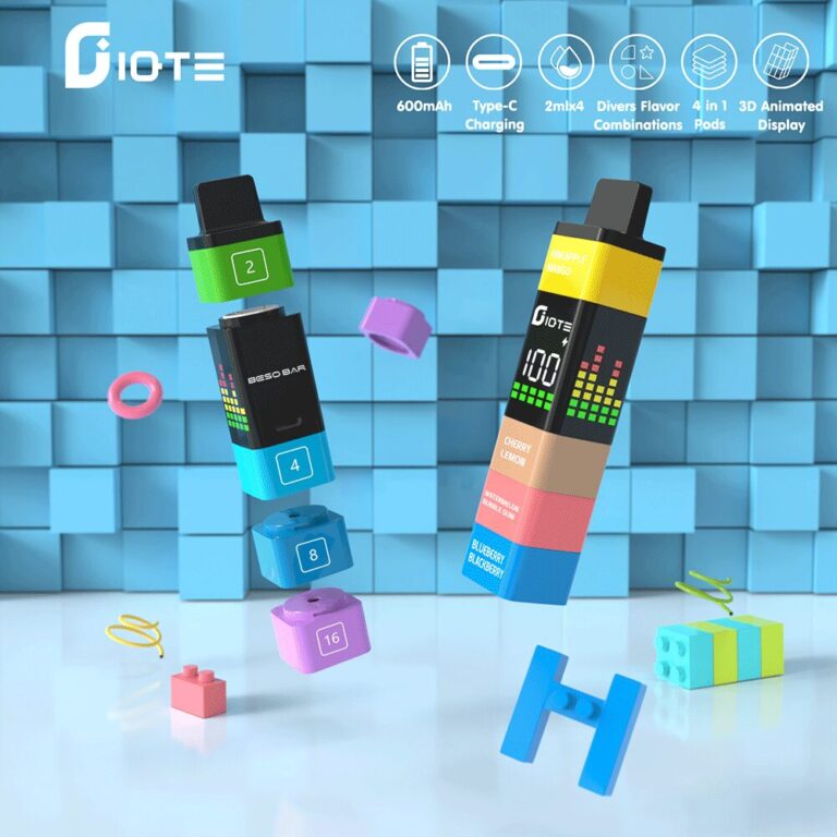 IQTE Maha Kit 2400 Puffs Pod 3D Display Nikotin 2% 5% Einweg Vape-perfectvape