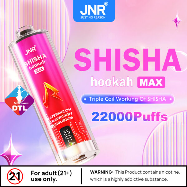 JNR Shisha Max 22000 22K Puffs DTL Hookah Disposable Vape Pen-perfectvape