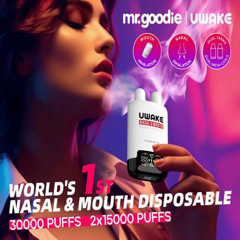 Mr.Goodie Uwake 30000 30K Puffs 2% Nikotin LED Display Einweg Vape-perfectvape