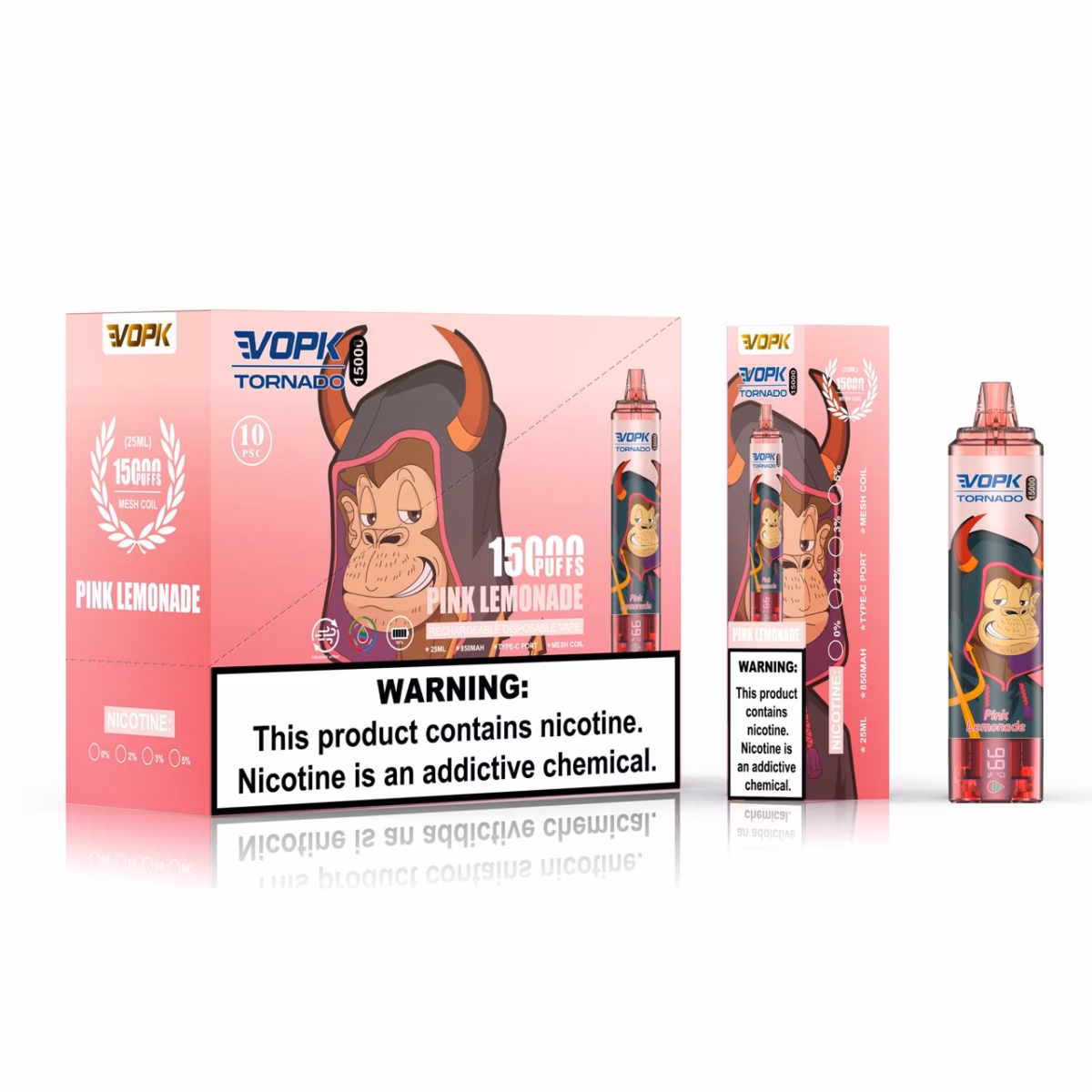 VOPK Tornado 15000 15K Puffs LED Display Einweg Vape Pen 1